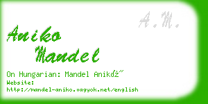 aniko mandel business card